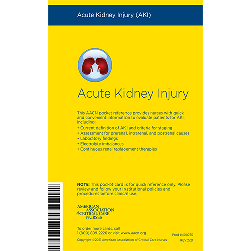 AACN Acute Kidney Injury Pocket Reference Card