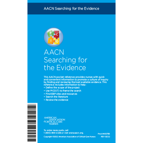 AACN Searching for the Evidence Pocket Reference Card