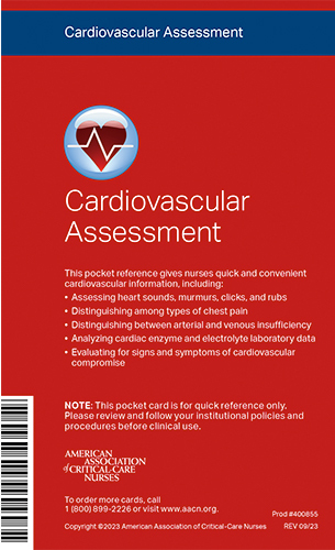 AACN Cardiovascular Assessment Pocket Reference Card