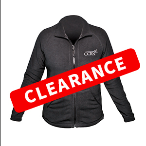 Women's CCRN Full Zip Fleece Jacket in Black - size XL