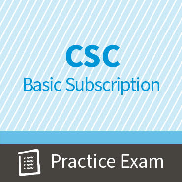 CSC Adult Certification Practice Exam and Questions Basic Subscription
